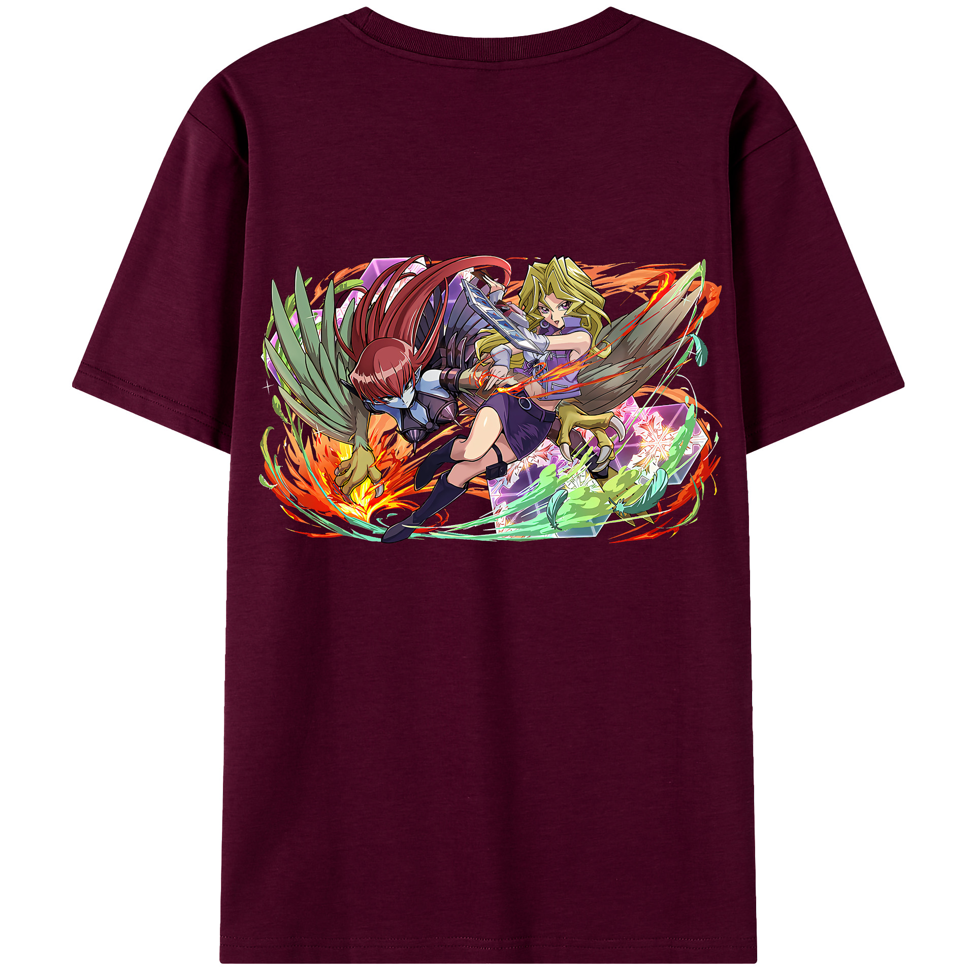 （画像用） 遊☆戯☆王 Yu-Gi-Oh! レディース半袖Tシャツ(バックプリント)